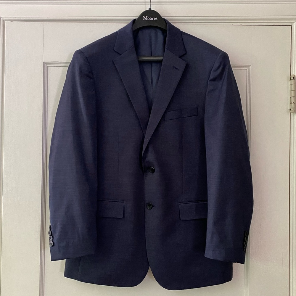Kenneth Cole Navy Suit Blazer Jacket sz 42R